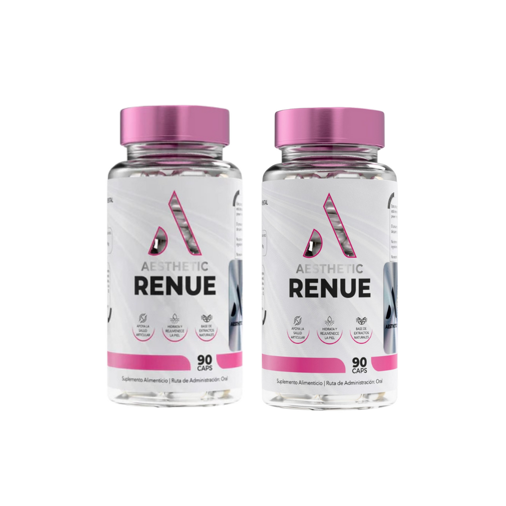 2 Aesthetic Renue para Piel Radiante, cabello fuerte y articulaciones saludables | 2 pack
