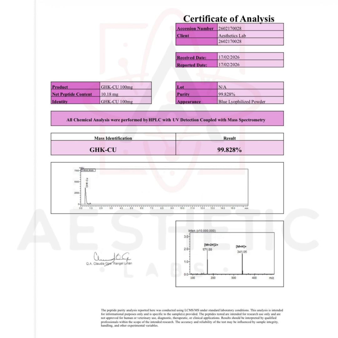 Aesthetic Labs - Blue Copper G-Series (100mg + Diluyente)