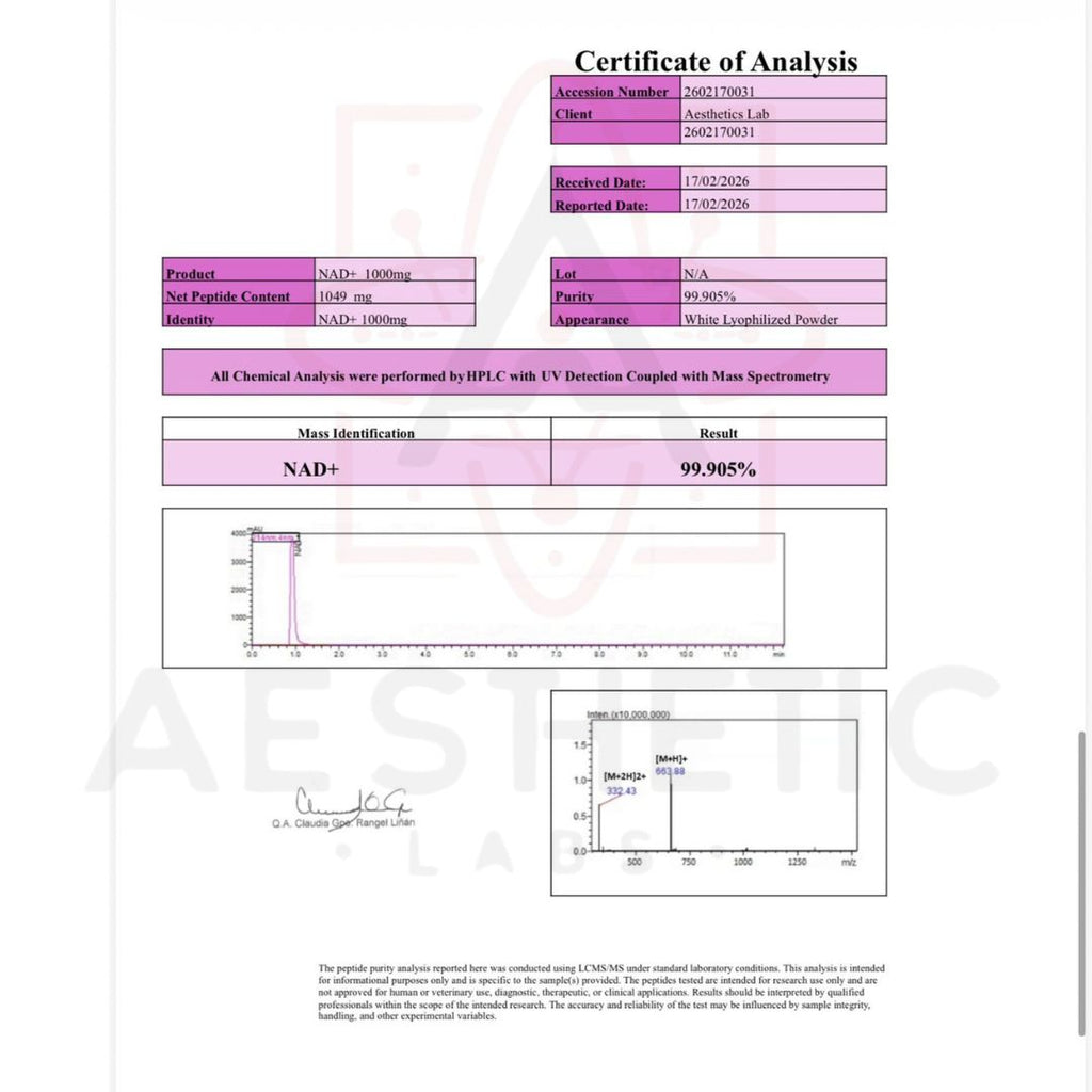 Aesthetic Labs - NAD+ Vital-Cell Series (1000mg + Diluyente)